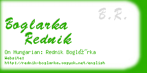 boglarka rednik business card